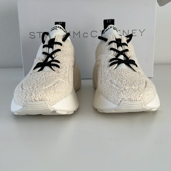 NWT NIB new Stella McCartney Eclypse sneaker trainer white ecru Size IT 40 US 10 - Picture 5 of 14